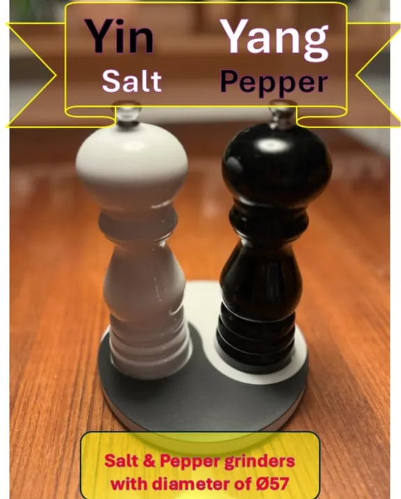 Salt & Pepper holder (Yin Yang style)