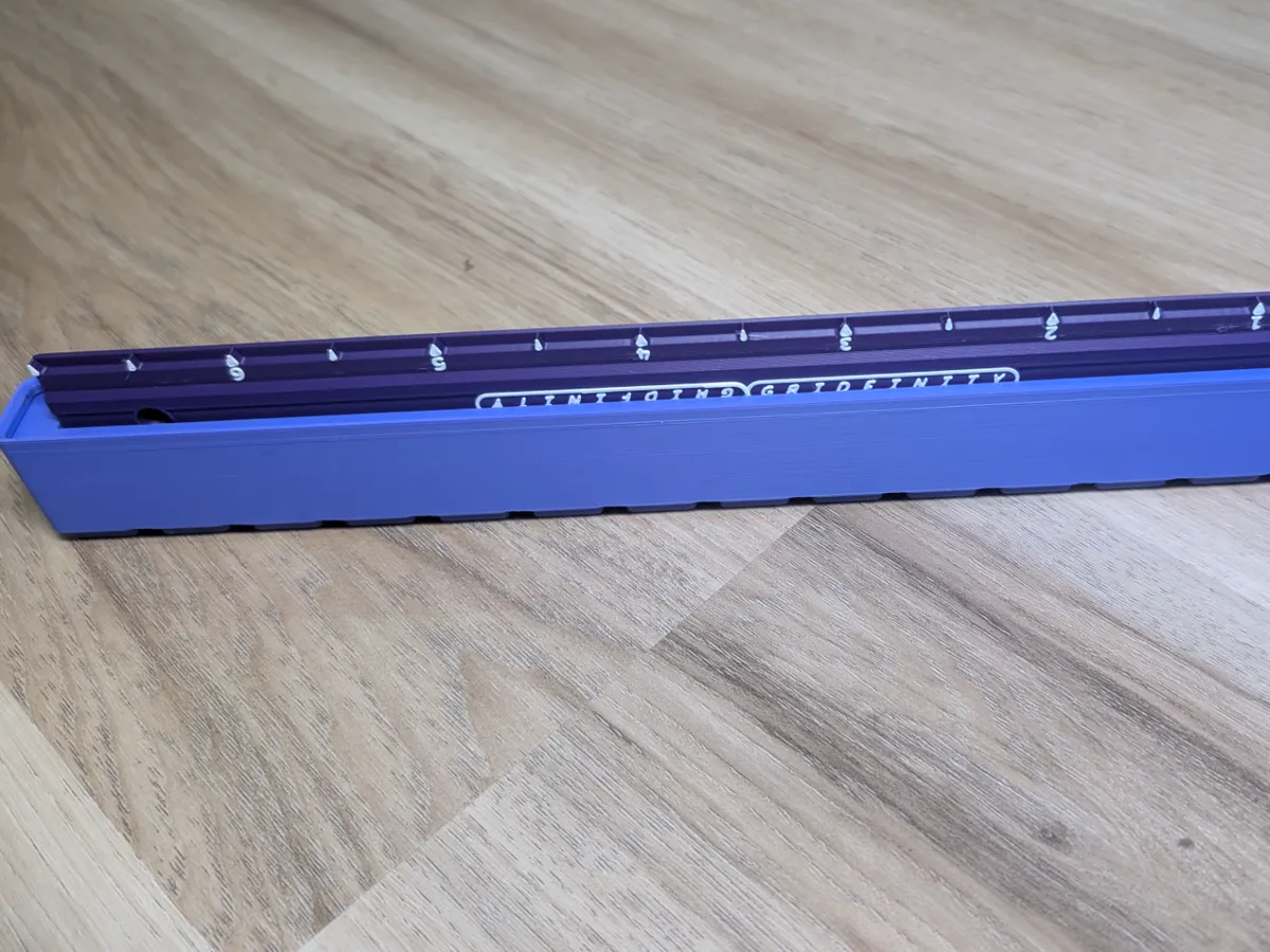 Ruler Ryclebin Slim Gridfintiy ruler bin - Free 3D Print Model - MakerWorld