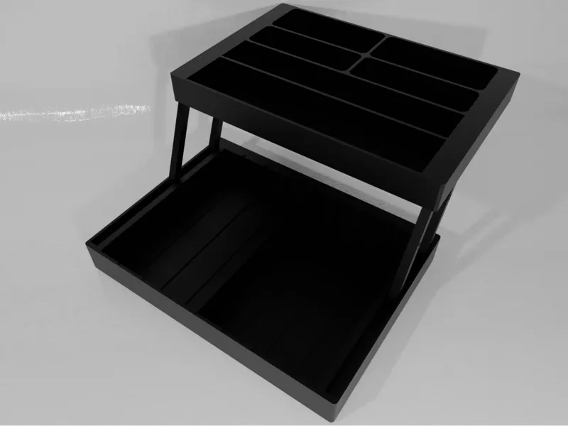 Hinged insert for large rugged box