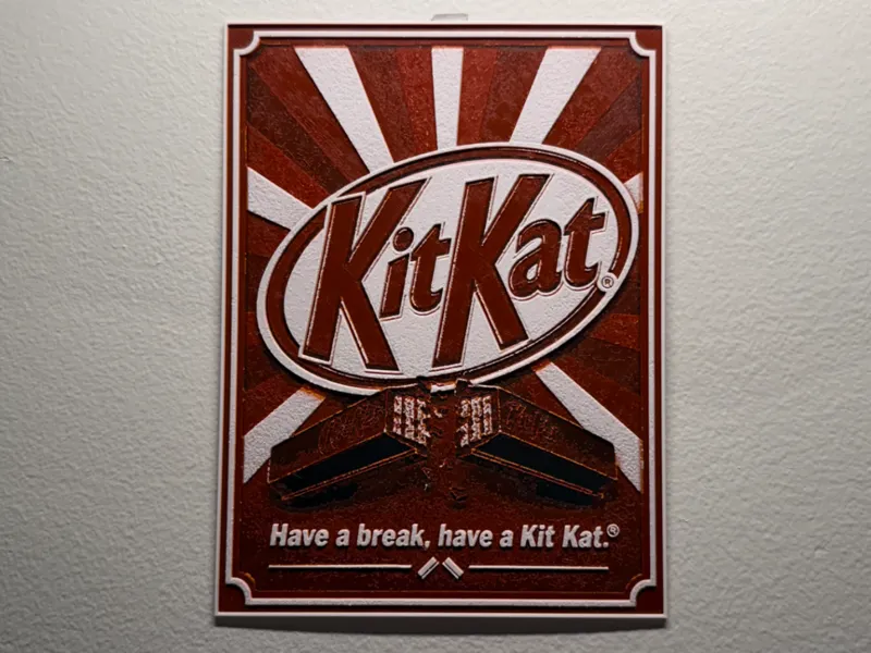KitKat Poster Style HueForge