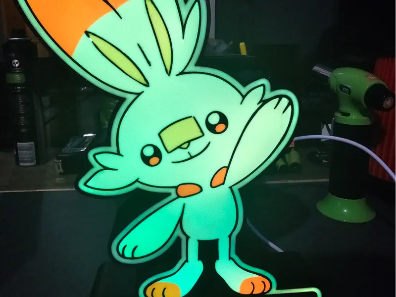 scorbunny led light box 