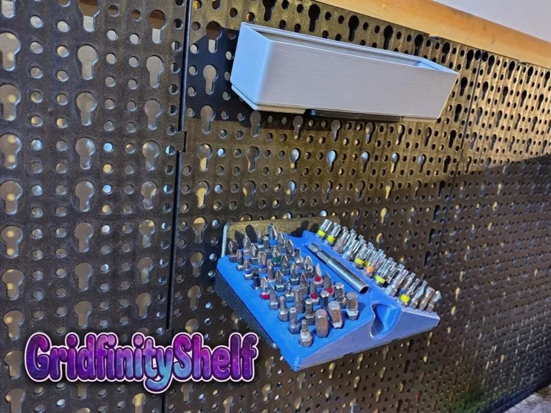 Gridfinityshelf for Pegboard Küpper 