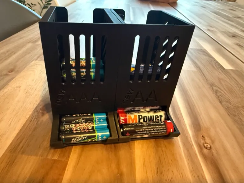 Modular Battery dispenser for AA and AAA