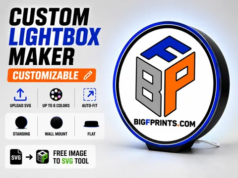 Accesorio de iluminación decorativa: Parametric Multicolor Lightbox Maker — referencia de MakerWorld