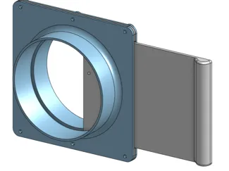 4-inch Duct Blast Gate - Fume or Dust Extraction