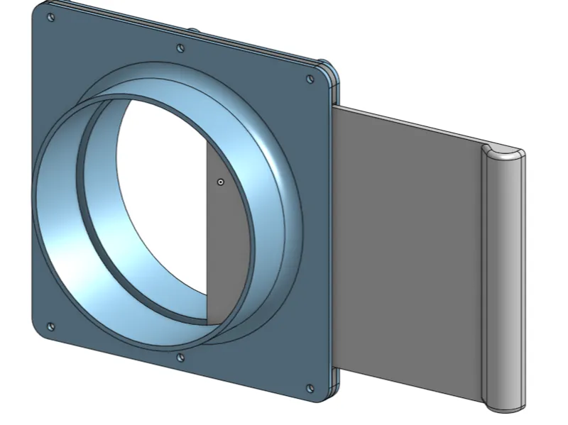 4-inch Duct Blast Gate - Fume or Dust Extraction
