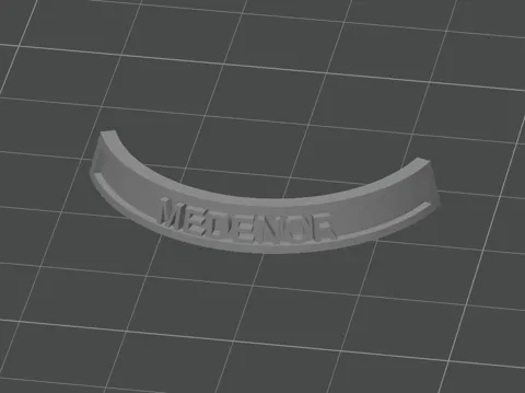 Dije o accesorio de collar: Parametric Name Plate for Round Bases (25–60 mm) — referencia de MakerWorld