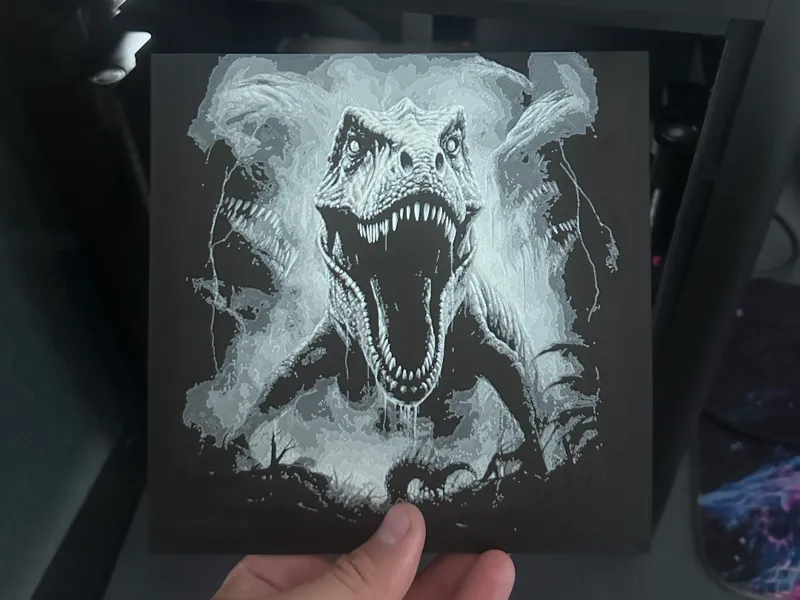 Dinosaurier Hueforge Art 
