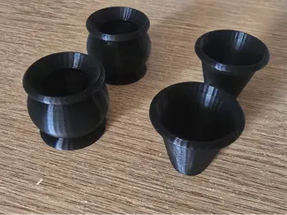 Plant pots for 1:12 scale dolls house