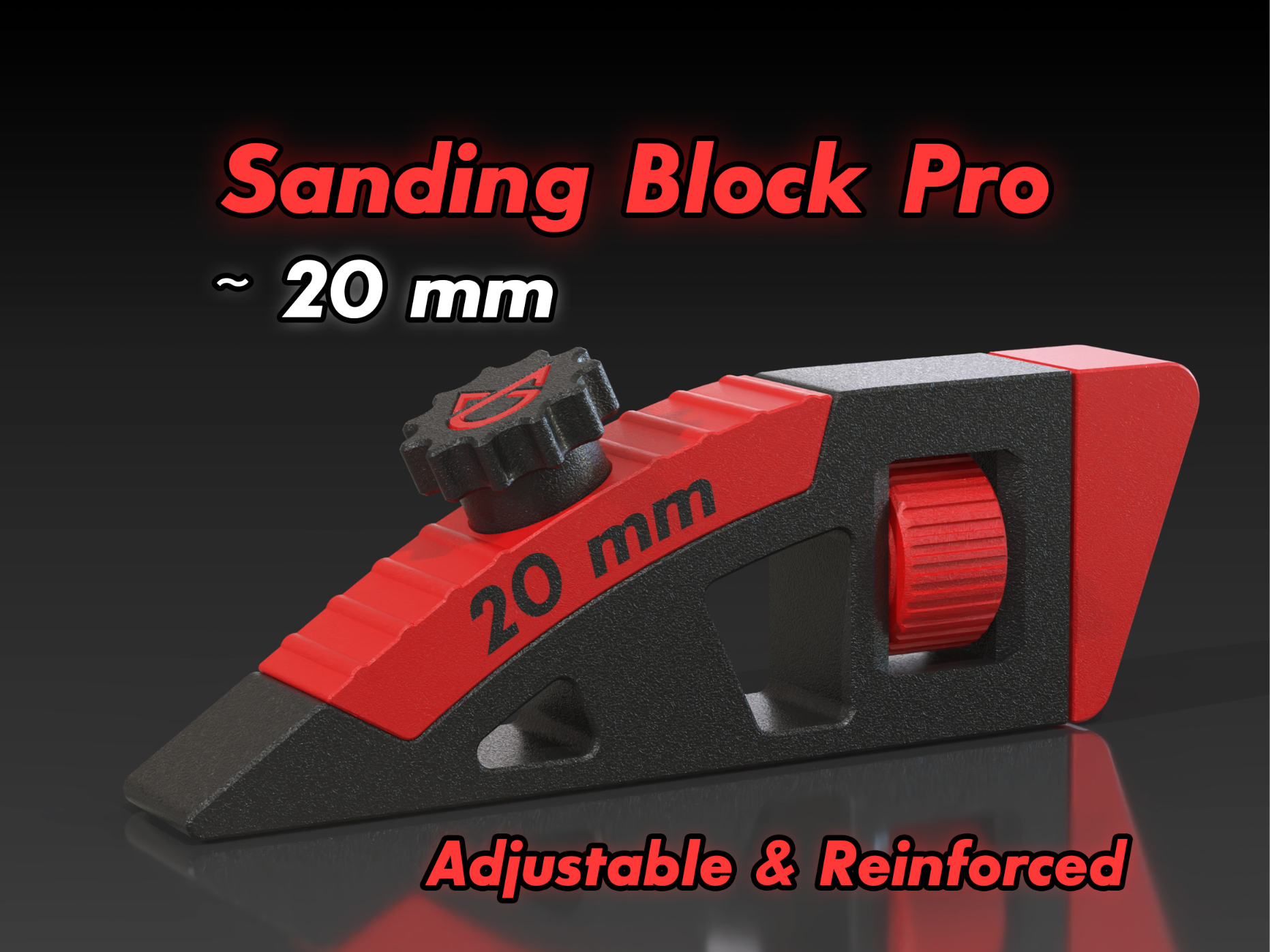 Sanding Block - Adjustable tensioner 20mm