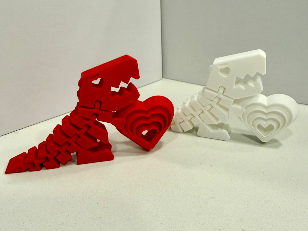 Flexi Rex Valentine's Day heart fidget 