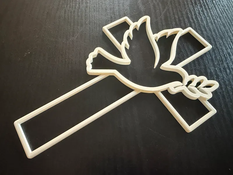 Cross with Dove and Olive Branch v1 outline