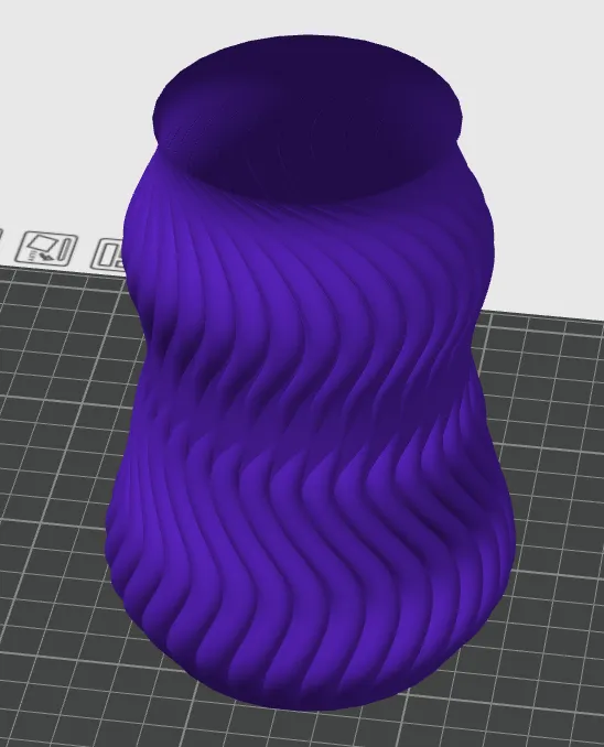 Curved vase