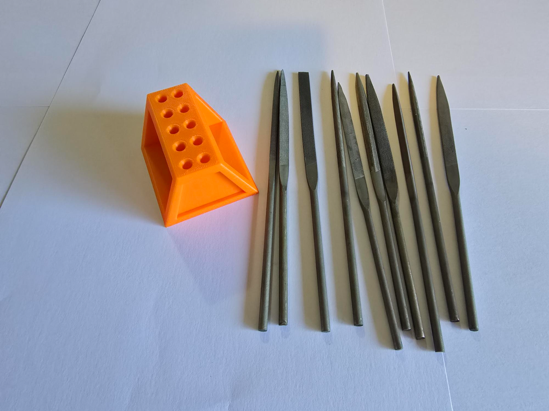 Needle file stand remix - plain handle