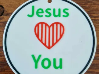 Jesus Loves You plaque