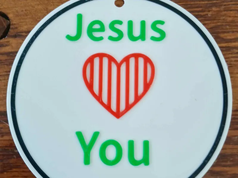 Jesus Loves You plaque