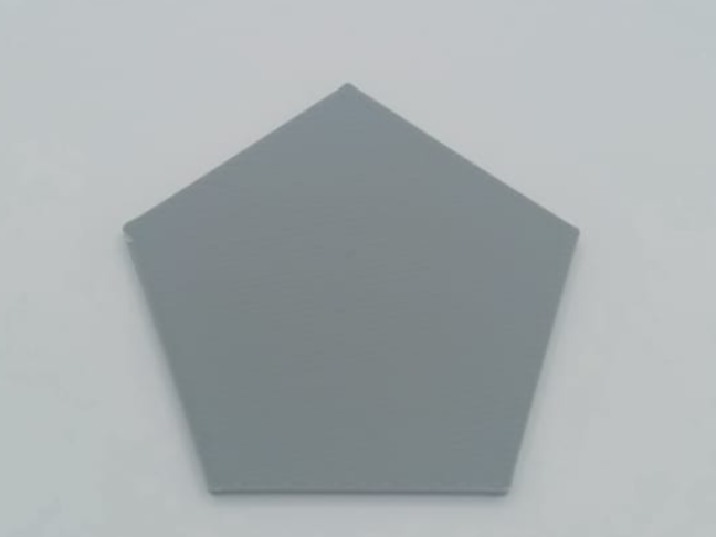 Flat 2D pentagon shape