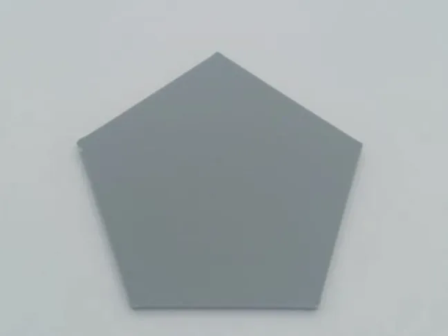 Flat 2D pentagon shape