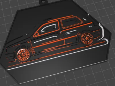 golf 3 silhouette
