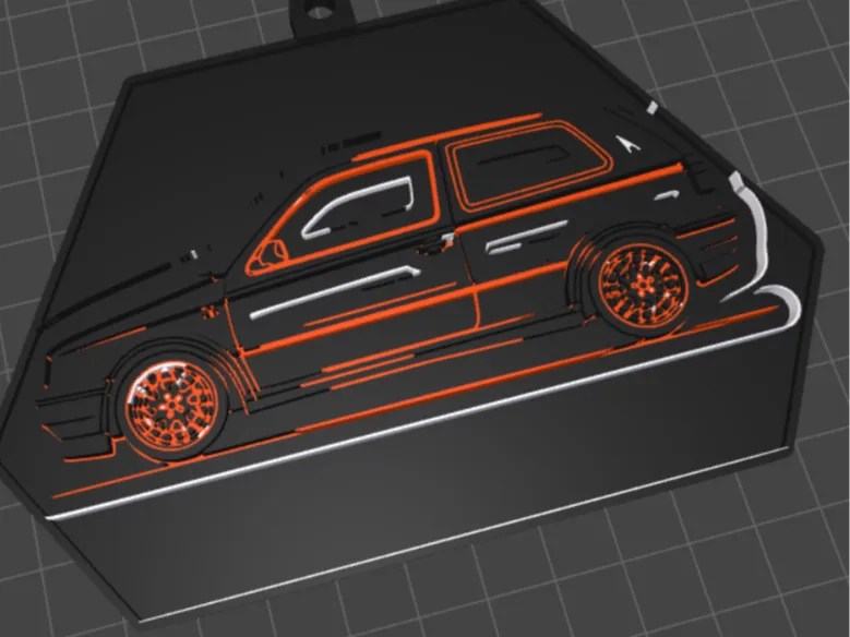 golf 3 silhouette