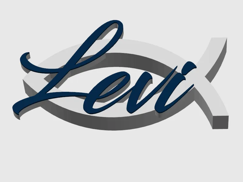 Konfirmation, Kommunion, Firmung mit Namen Levi