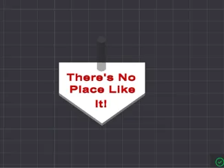 Home Plate Keychain