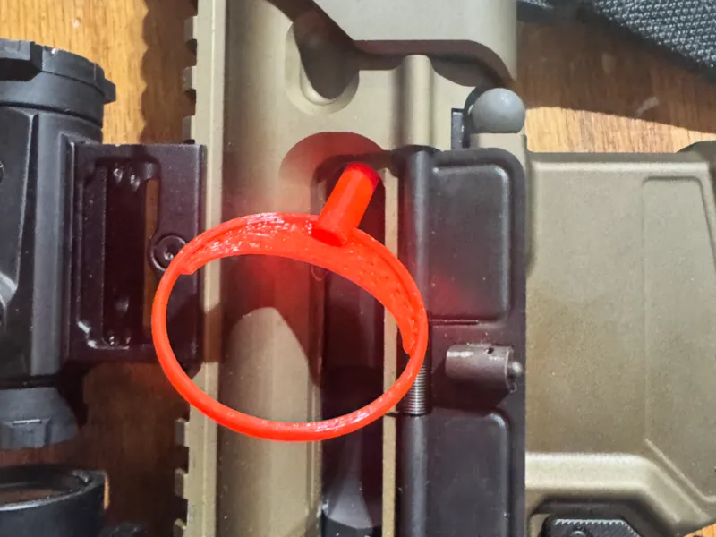 Quick Removable Chamber Flag for Rifles