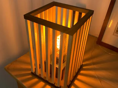 Modern Slatted Ambient Lamp (E27)