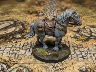 DnD miniature Riding Horse