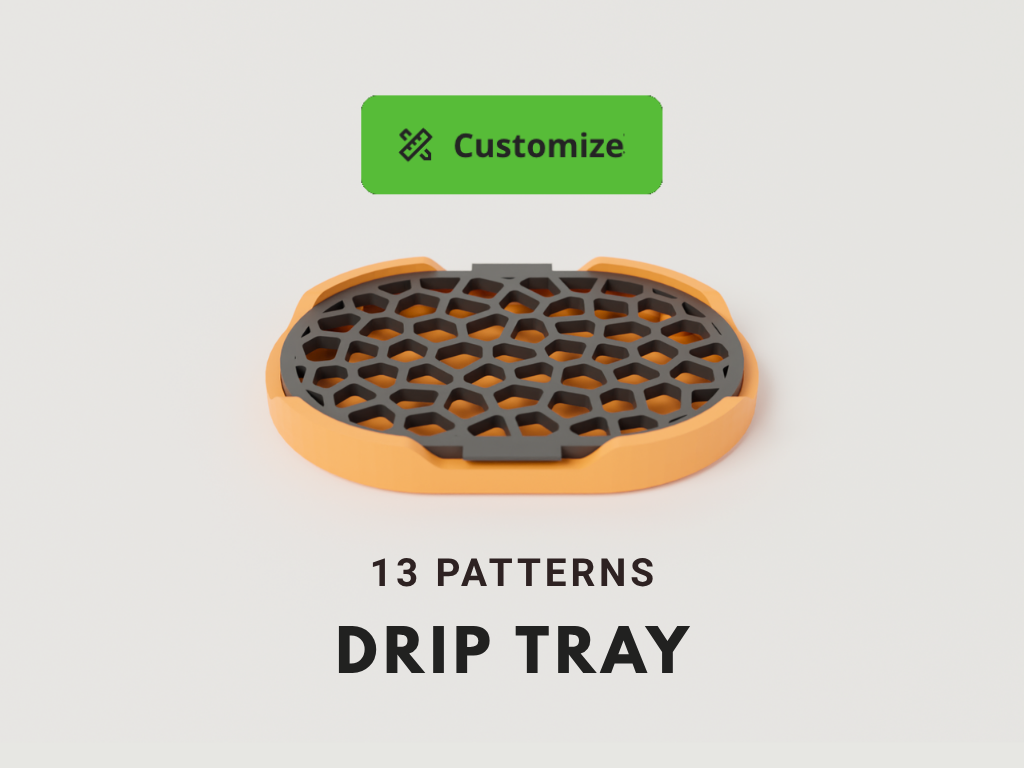 Small soap / sponge drip tray - Parametric