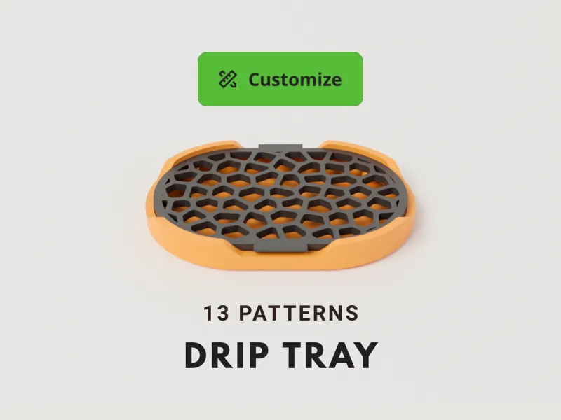 Small soap / sponge drip tray - Parametric