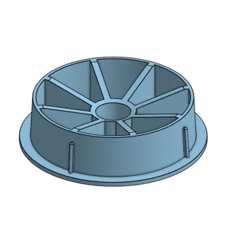 Etikettenrollen Halter für 75mm Rollen