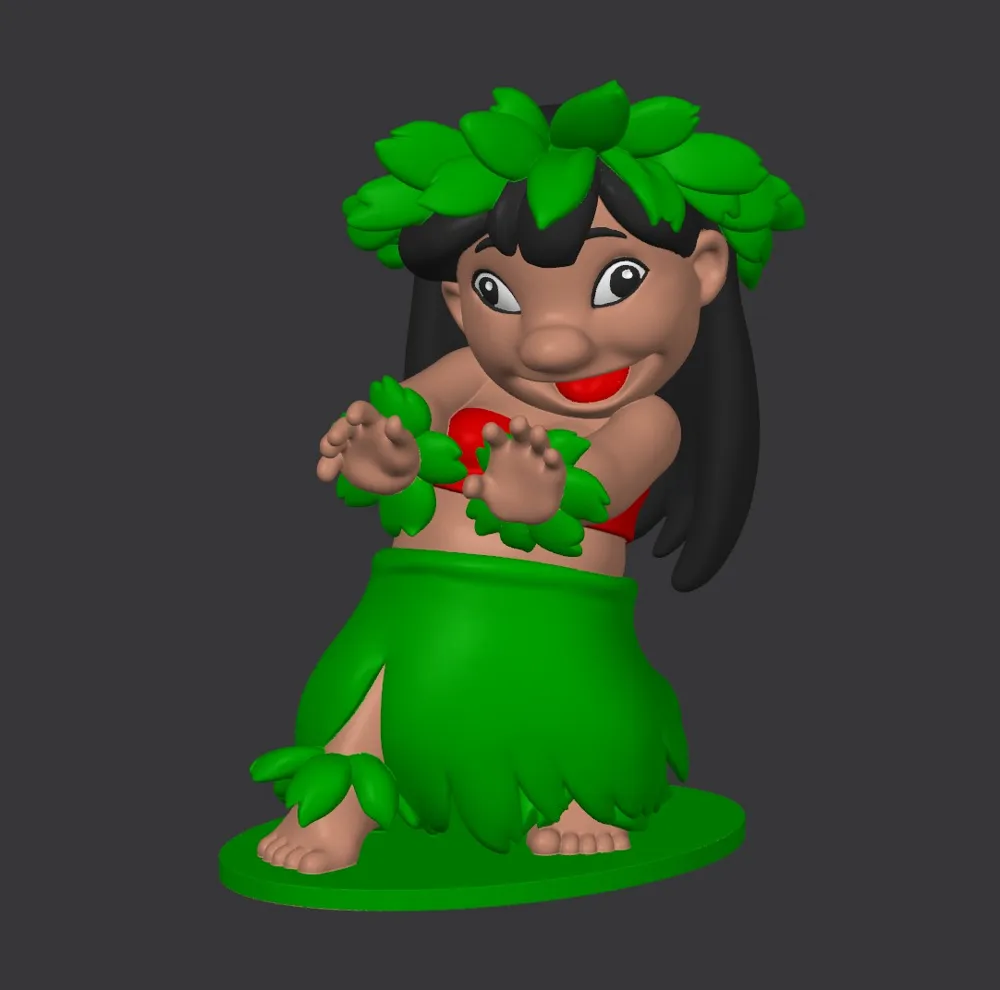 Lilo (Lilo and Stich Disney) - Free 3D Print Model - MakerWorld