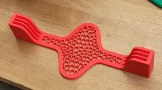 Easy-insert voronoi plate holder