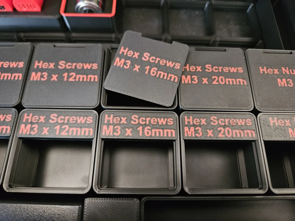 Press Fit Label and Lid for Gridfinity 1x1 Bin by ArtoSeihin MakerWorld ...