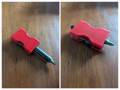 Pocket Screwdriver with bit storage
