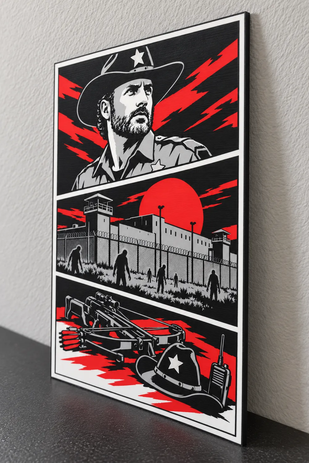 Art mural de storyboard The Walking Dead - Modèle d'Impression 3D ...