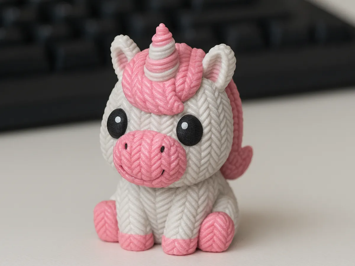 Knitted Unicorn by Wakachowi MakerWorld: Download Free 3D Models - 3D model önizlemesi