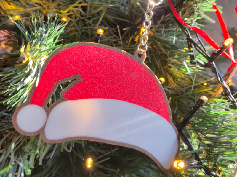Santa Hat keychain