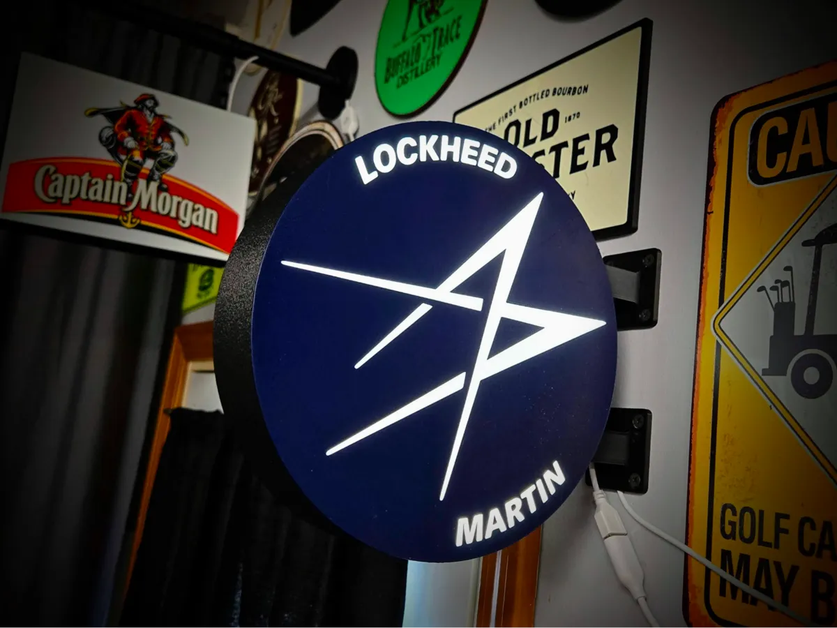 Lockheed Martin 2-Sided LED Lightbox Sign - Free 3D Print Model ...