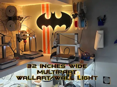 Huge Batman Wall Art / Wall light