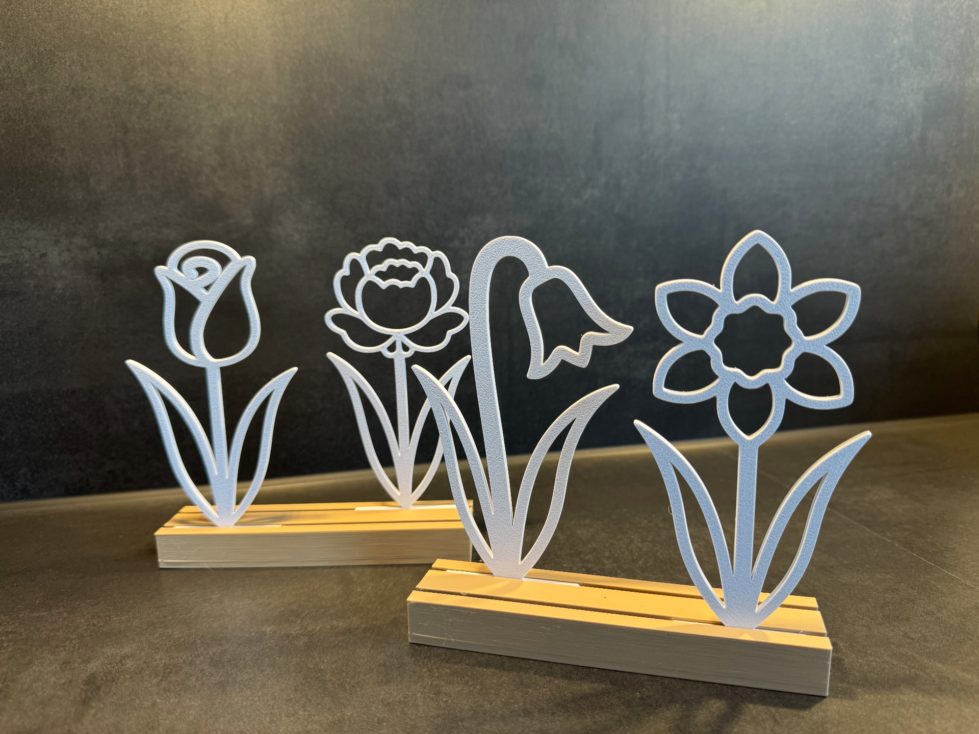 Blumen mit Standfuß