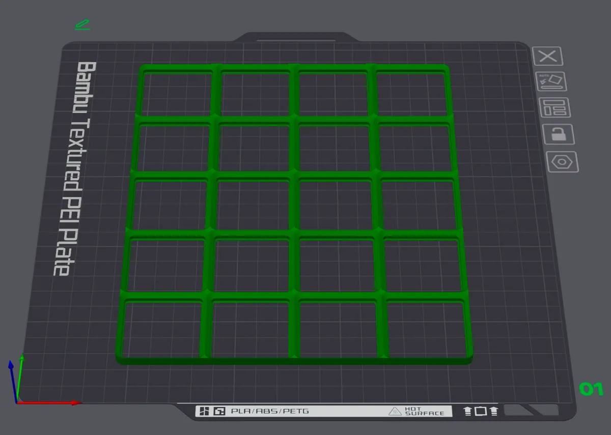 Plaques de base Gridfinity 4x5