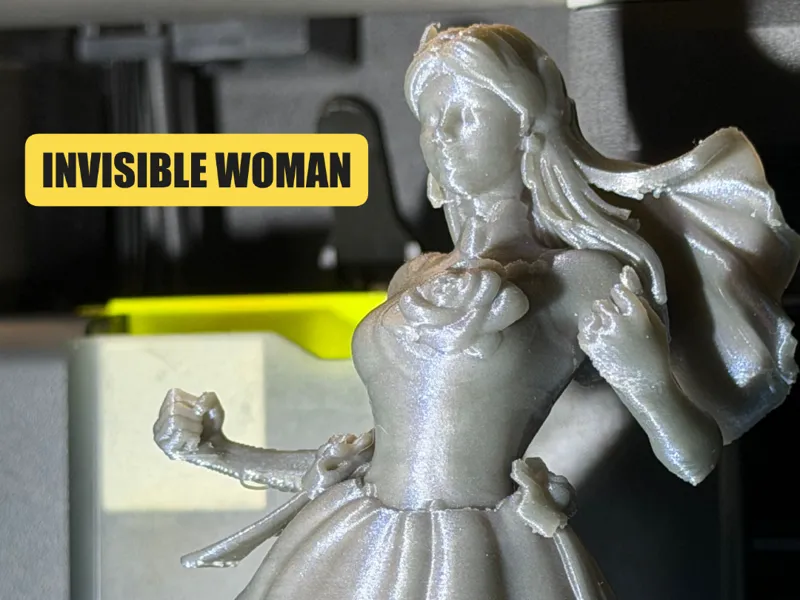 Invisible Woman Fantastic Life - Fan Art Sculpture