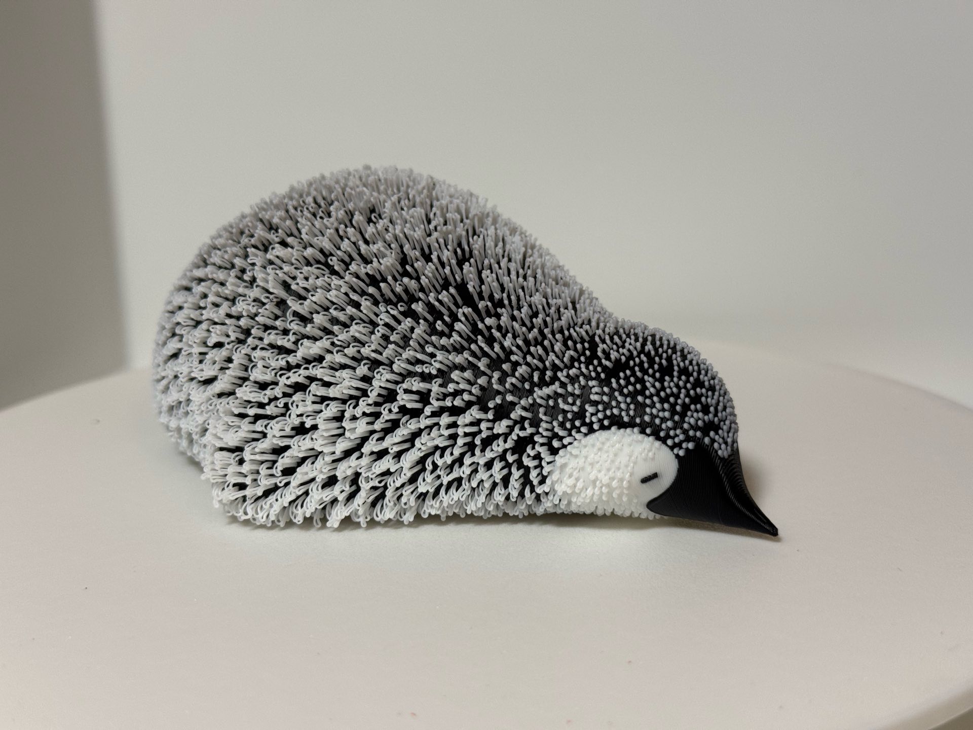 Miniatura 2 do modelo 3D 趴下的绒毛小企鹅