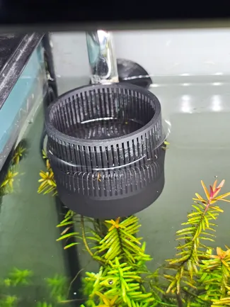 Aquarium Oberflächenkimmer mit Garnelenschutz/ Surface Skimmer with Protection for Shrimps