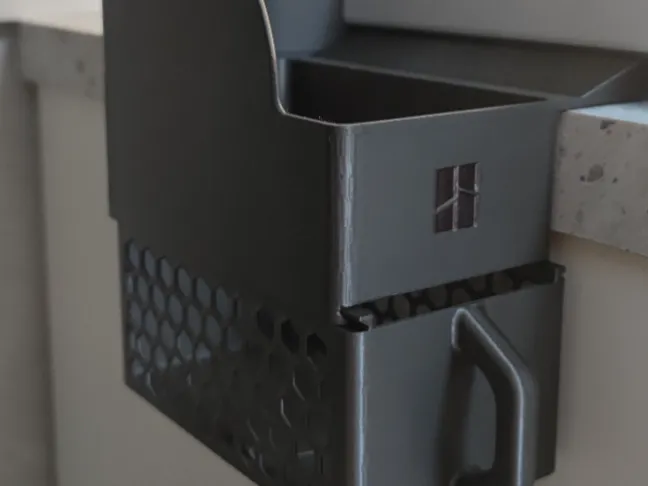 A1 Poop Bucket for Desk Edge v.2
