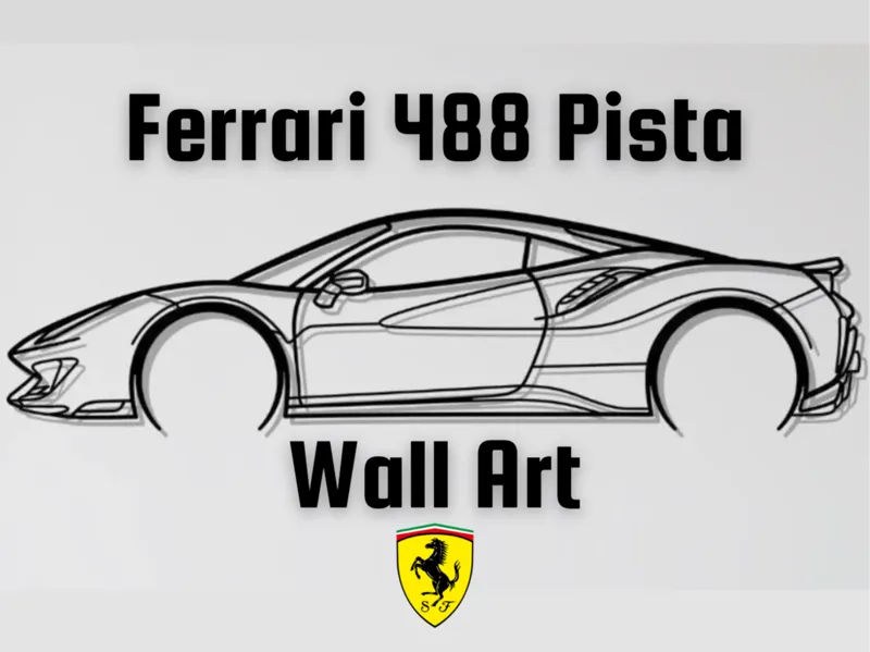 Ferrari 488 Pista Wall Art