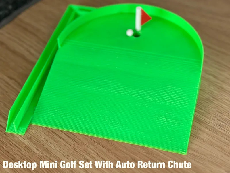Desktop Putting Set With Auto Return Chute