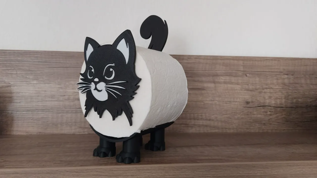 ToiCAT die Toilettenpapier Katze MIAU f. dein Bad view 2